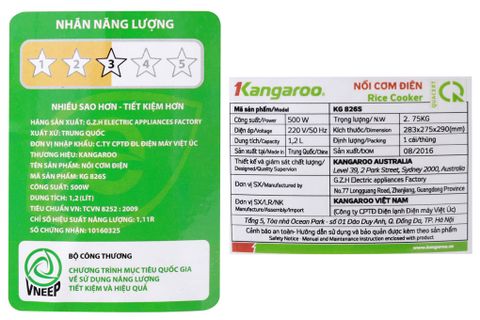 Nồi cơm điện tử Kangaroo KG826S