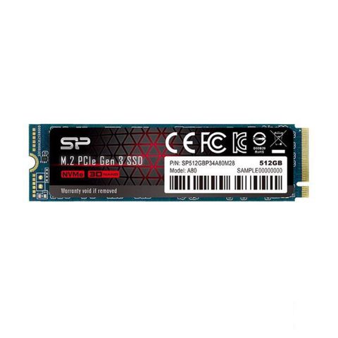 Ổ Cứng Ssd Silicon A80 512gb M2.pcie 3×4 (sp512gbp34a80m28)