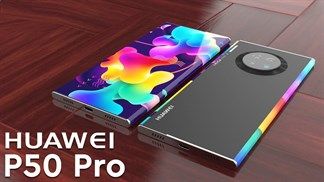 Huawei P50 Pro lần đầu lộ ảnh với viền cạnh màn hình cong cuốn hút, camera selfie kép cùng cụm máy ảnh hầm hố mặt sau