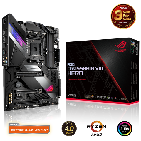 Bo Mạch Chủ Asus Crosshair Viii Hero X570 (amd Socket Am4)