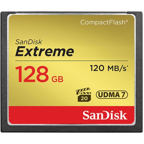 Sandisk Extreme Compactflash Memory Card 128 Gb