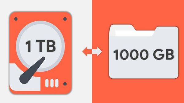 1 TB bằng bao nhiêu GB, MB, KB, Byte? Cách đổi 1 Terabyte (TB)
