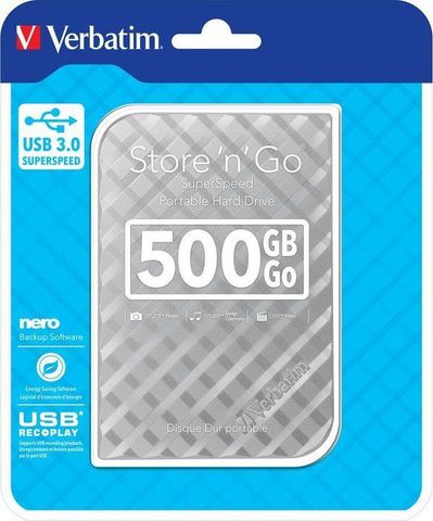 Verbatim 1Tb Usb 3.0 External Hard Drive 53194