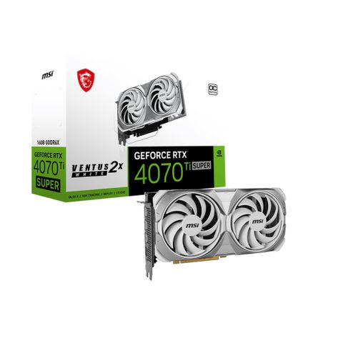 Vga Msi Geforce Rtx 4070 Ti Super 16gb Ventus 2x White Oc