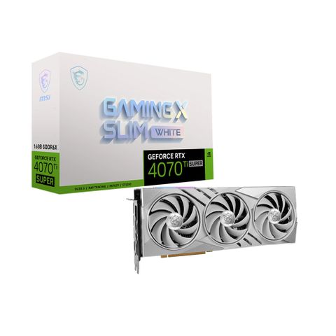 Vga Msi Rtx 4070 Ti Super 16gb Gaming X Slim White