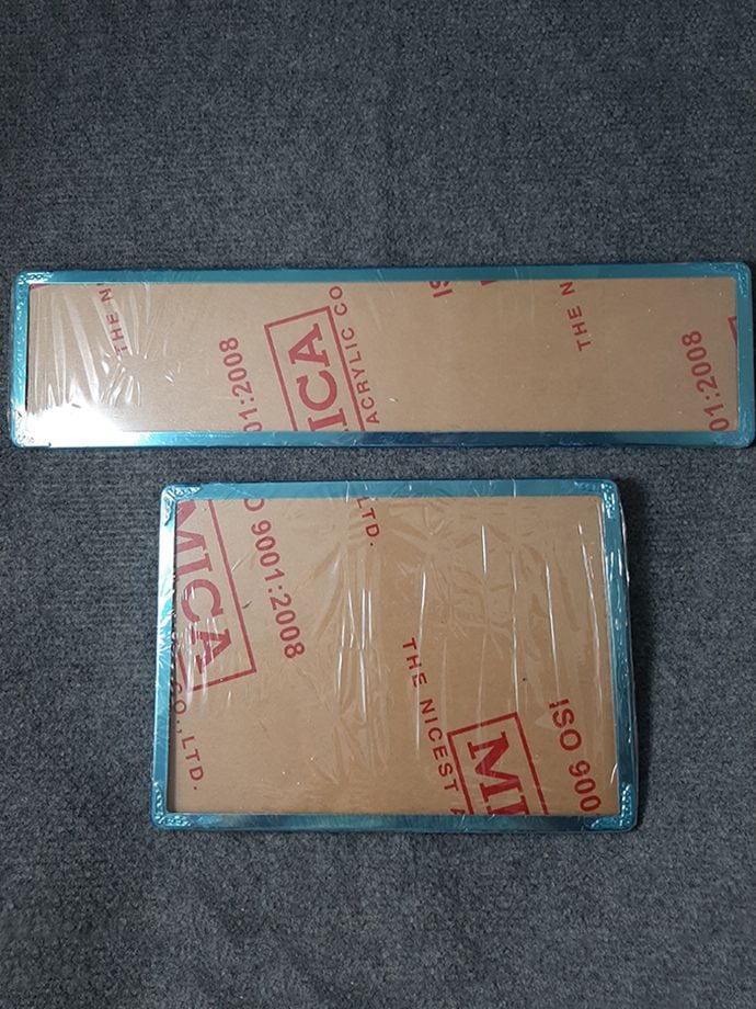 Bộ Khung Biển Số Ô Tô Inox Dẹp Trước Sau MS2374