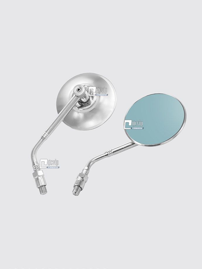Kiếng Chiếu Hậu Trái Xe Máy Inox Trắng Size Nhỏ Gắn Mọi Loại Xe MS3978