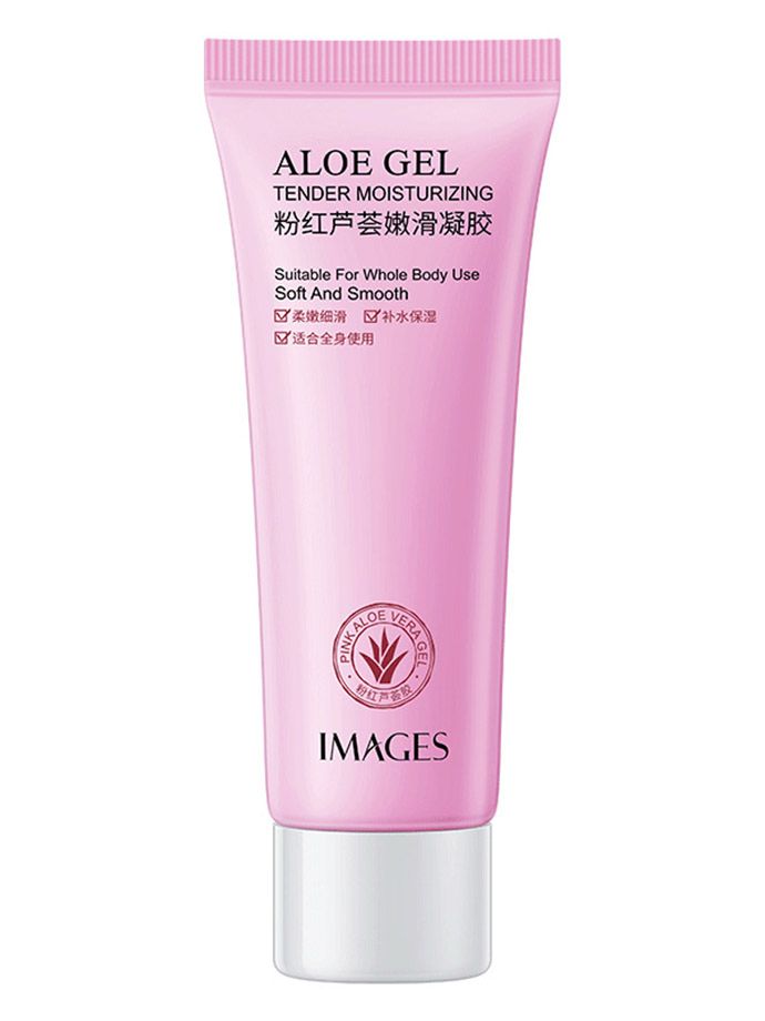 Gel Lô Hội Nha Đam Hồng Dưỡng Da, Phục Hồi Hư Tổn, Ngăn Ngừa Lão Hóa Da IMAGES Pink Aloe Vera Gel (40g) MS6084