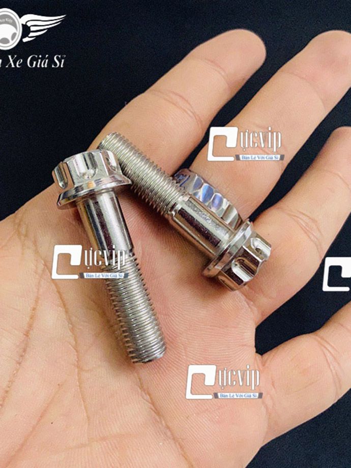 Combo 2 Ốc 10Ly4 Bắt Chân Phuộc Xe Sirius, Jupiter, Ốc Gác Pô Chất Liệu Inox MS3724