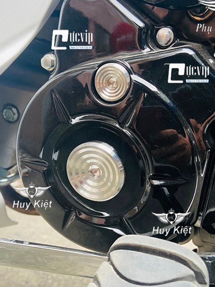 Cặp Nút Đề, Ốc Mâm Lửa Salaya Thái Inox 304 Nguyên Khối Cho Dòng Xe Honda, Yamaha MS5174