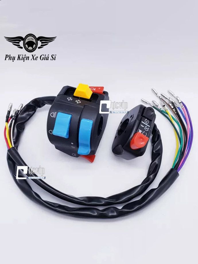 Bộ Cùm Công Tắc FZ Trái + Phải Độ Cho Các Loại Xe MS4093