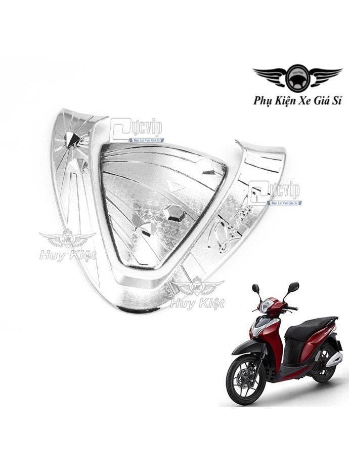 Combo Ốp Mặt Nạ Chỉ Mũi Lớn + Nhỏ SH Mode 2020 - 2022 Xi Inox, Mạ Crom MS3294
