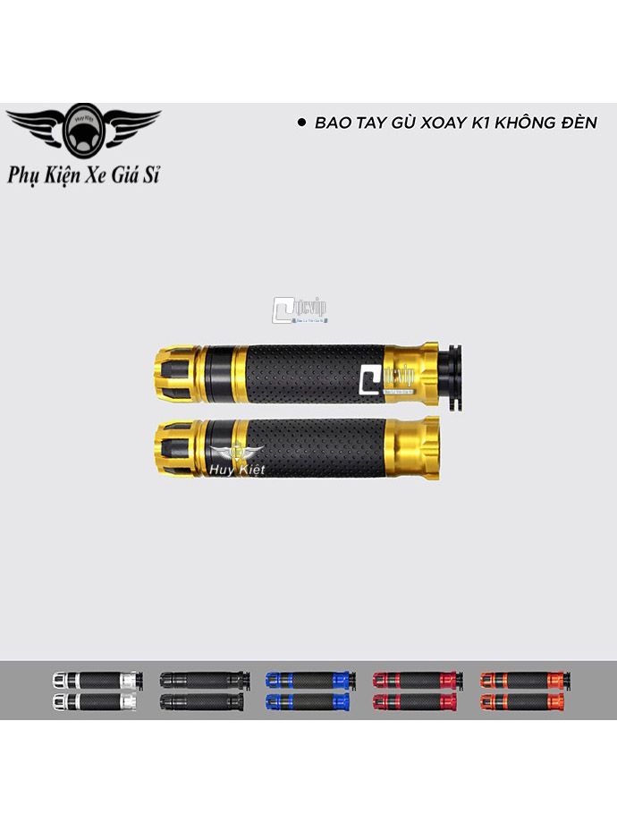 Cặp Bao Tay Xe Máy Nhôm CNC Gù Xoay K1 Gắn Mọi Loại Xe MS4013