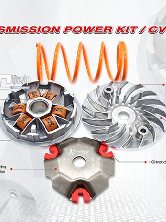 Bộ Nồi KOSO Chính Hãng Cho Vario 125/150, Airblade 125/150, SH 125/150, PCX 125/150, SH Mode, Lead 125 MS3719