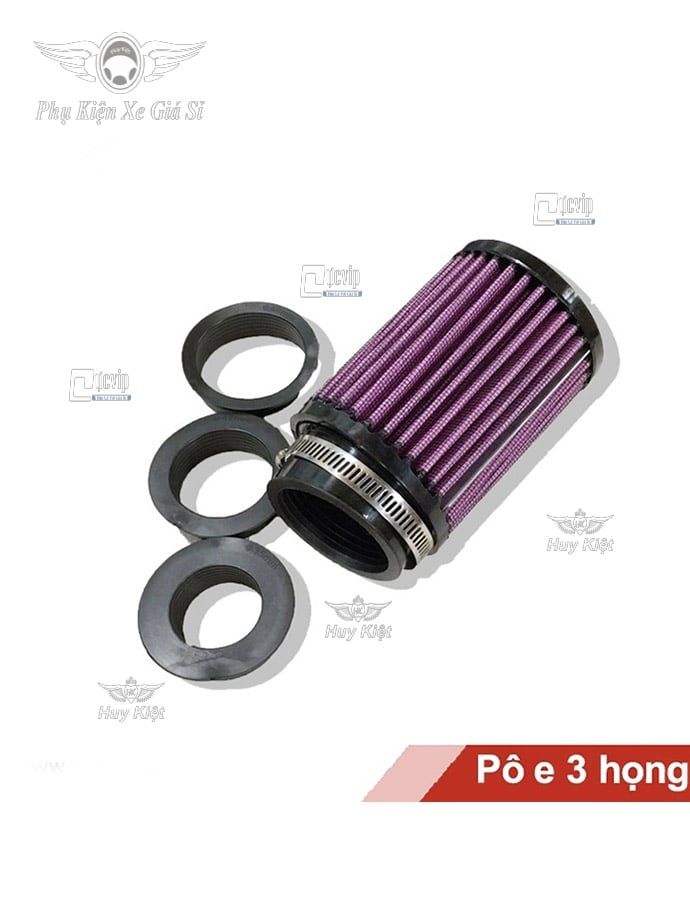 Pô E Tăng Tốc 3 Họng Gắn Sonic-Exciter-Winner-Raider-Satria-Bình Bông Mai MS2188