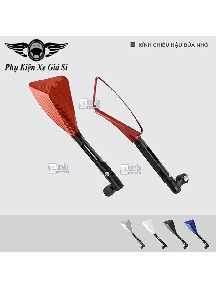 Kiếng Chiếu Hậu Trái Xe Máy Kiểu Búa Nhỏ Gắn Mọi Loại Xe MS3981
