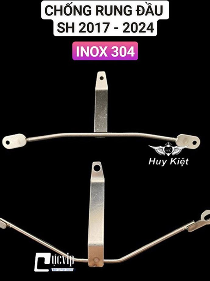 (INOX 304) Pat Chống Rung Đầu Đèn SH 2017 - 2019, SH 2020 - 2024, Pat Chống Run Đồng Hồ SH Việt MS9999