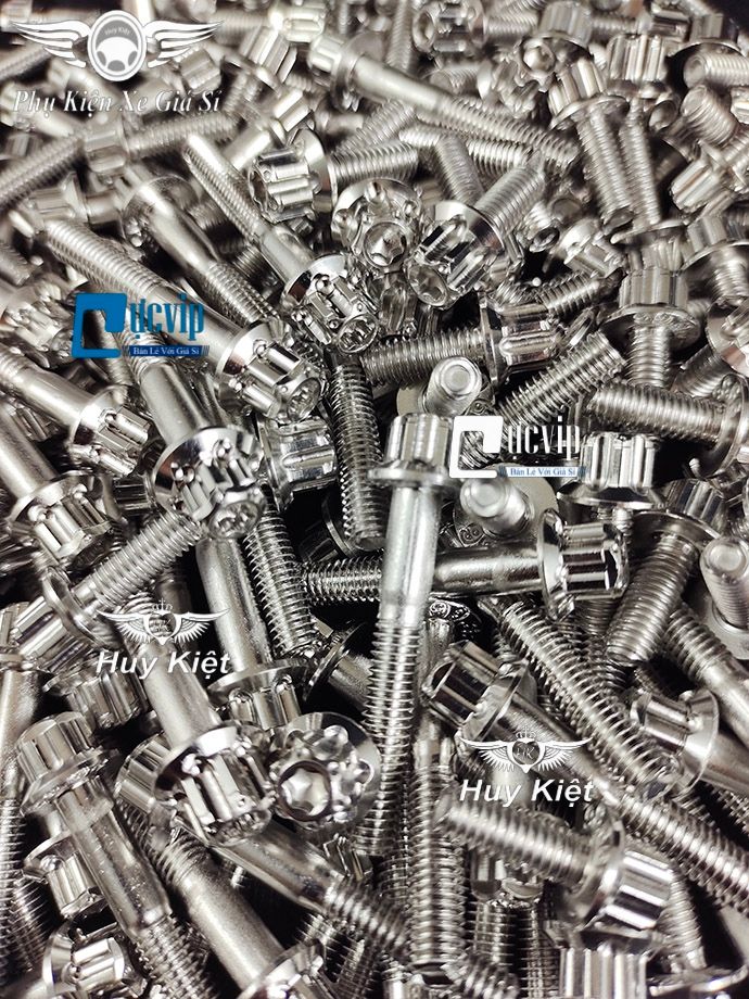 Ốc Salaya Inox 304 6li Chiều Dài Đầy Đủ Các Size