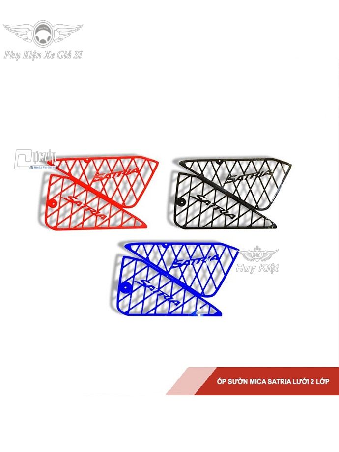 Ốp Sườn Mica Satria Lưới 2 Lớp MS1975