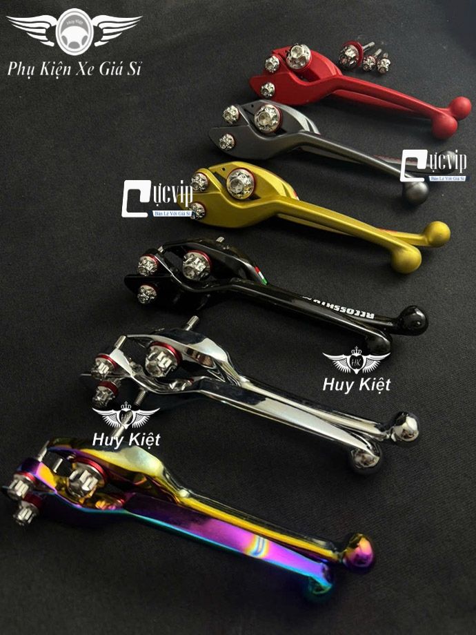 Cặp Tay Thắng Nhôm + 3 Ốc Tay Thắng Inox 304 D3 Tặng LĐ Đỏ Vario 2018 - 2021, Vario 2022 - 2025 125cc MS6678