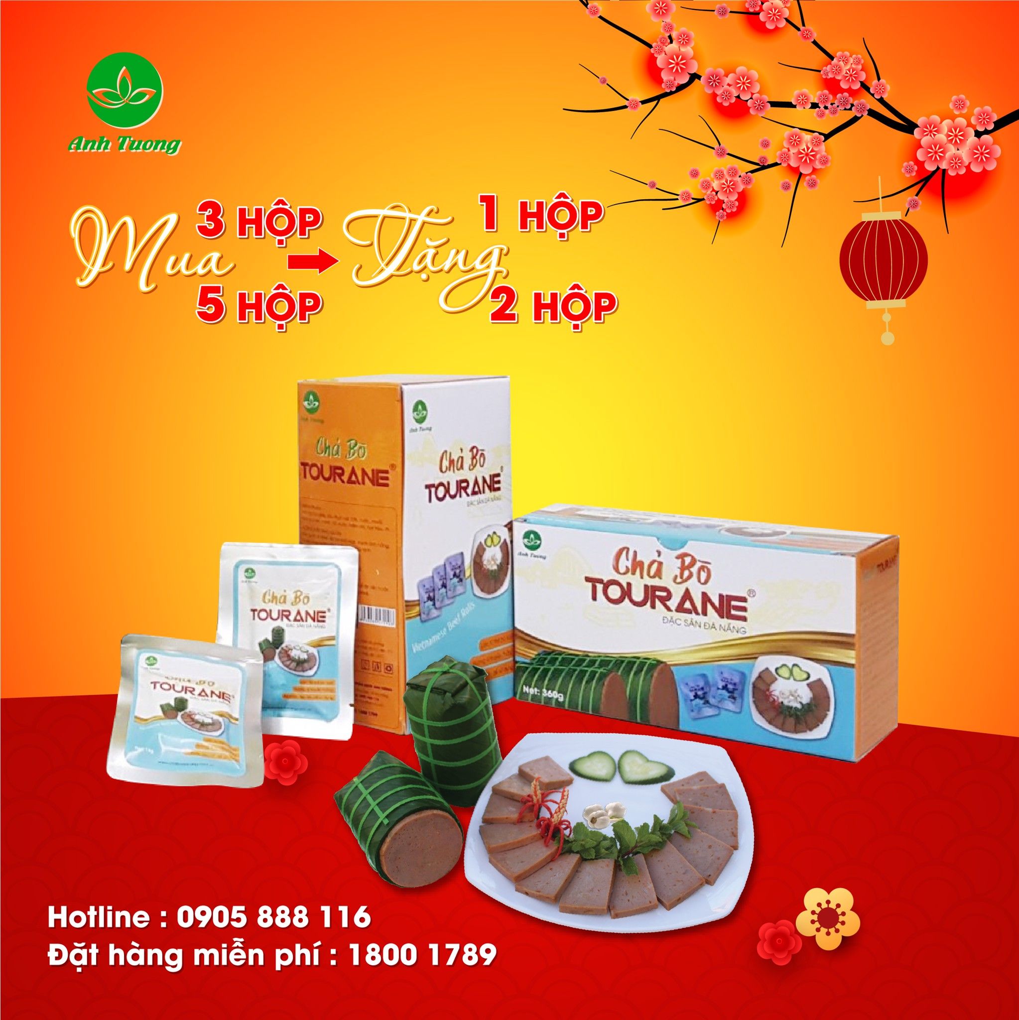 CHẢ BÒ TOURANE KHYẾN MÃI TẾT