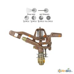 Béc phun 2 tia cánh đập điều chỉnh góc tưới Aqua Mate SW-P0130AD