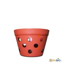 CHẬU LAN NHỰA GIẢ ĐẤT PHI 15cm