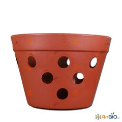 CHẬU LAN NHỰA GIẢ ĐẤT PHI 21cm