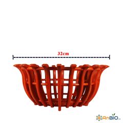 CHẬU NHỰA GIẢ GỖ DẤU HỎI PHI 32cm