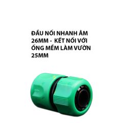 Cút nối một đầu nối nhanh âm 26mm kết nối ống mềm 25mm Aqua Mate W-3130-10