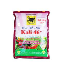 Phân bón Đầu Trâu MK Kali 46+ 13-0-46 | Kali trắng 100%, thúc ra hoa tập trung - Gói 1Kg