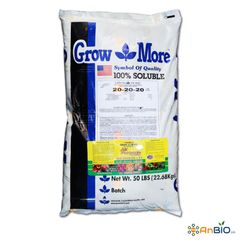 GrowMore 20-20-20 + TE | To củ, lớn trái - Bao 50LBS (22.68Kg)