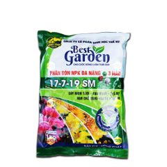 NPK đa năng 3 màu Ngựa Vàng 17-7-19 + SM | Cây xanh tưới, rau ngon, quả đẹp - Gói 1Kg