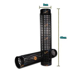 TRỤ NHỰA ĐEN TRỒNG TRẦU BÀ (CÂY LEO) | ĐƯỜNG KÍNH 8CM - Block 3 cái