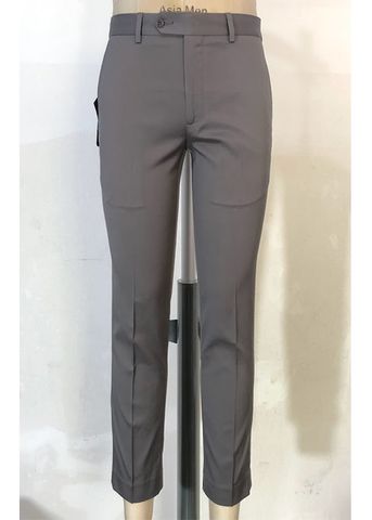  QUẦN TÂY NAM KHÔNG LY SLIMFIT QT52-032S XÁM 