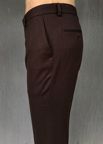  QUẦN TÂY NAM KHÔNG LY SLIMFIT 31912-07F BROWN 