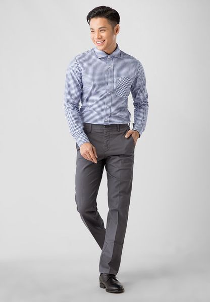 QUẦN KAKI NAM KHÔNG LY  31713-19-5 GREY