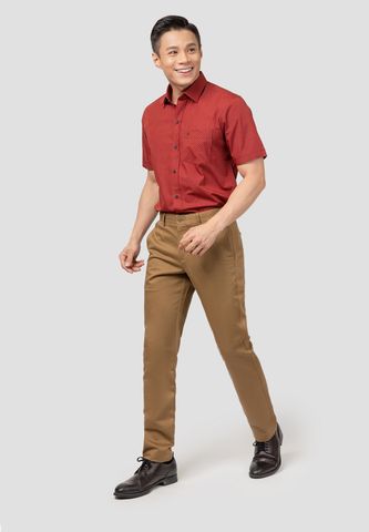  QUẦN KAKI NAM KHÔNG LY SLIMFIT 51913-03F-1 D/BROWN 