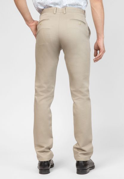 QUẦN KAKI NAM KHÔNG LY SLIMFIT 51913-03F-2 BEIGE