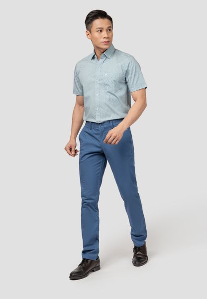 QUẦN KAKI NAM KHÔNG LY SLIMFIT 51913-04F-1 BLUE