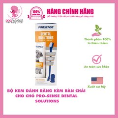 Bộ kem đánh răng kèm bàn chải cho chó Prosense Dental Solutions