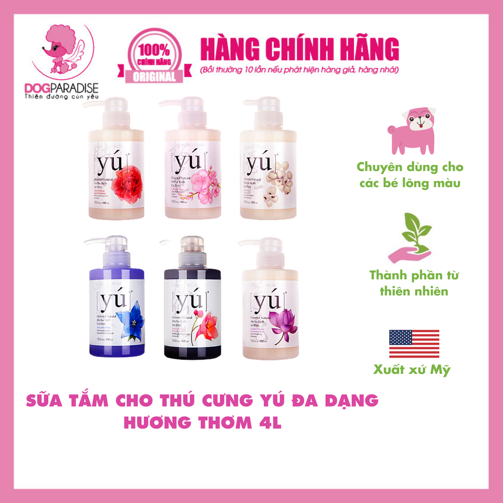 Sữa tắm cho thú cưng | Yú - Hương Lựu Đỏ