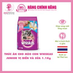 Thức Ăn Cho Mèo Con Whiskas Junior Vị Cá Thu 1.1Kg - Ocean Fish