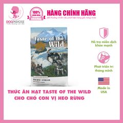 Thức ăn hạt Taste of the wild cho chó con vị cá hồi xông khói Pacific stream pupy -8885003134813