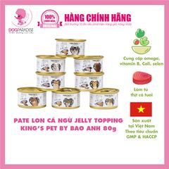 Pate lon cá ngừ jelly topping mix vị King’s Pet by Bao Anh- 85g
