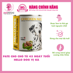 Pate tươi cho chó mọi lứa tuổi vị Gà 850g x 24 HELLO DOG