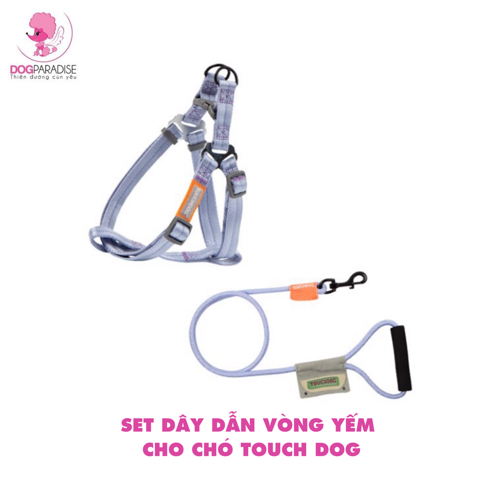 Set dây dẫn vòng yếm cho chó TOUCHDOG 9mm