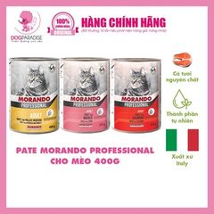 Pate Morando Professional cho mèo mọi lứa tuổi - Cá ngừ 400g M45