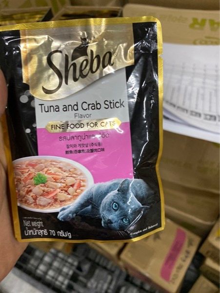 Pate Sheba cho mèo dạng túi 70g