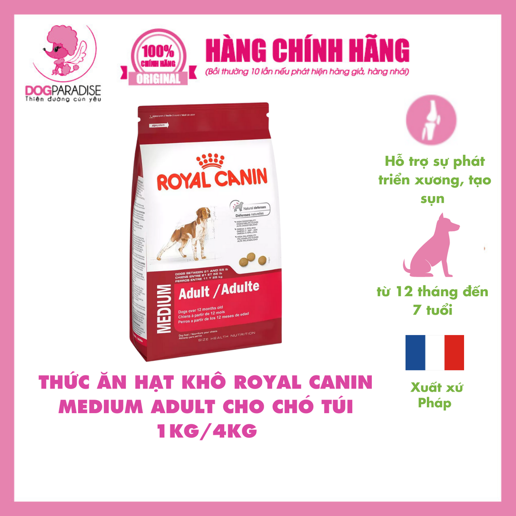 Thức ăn cho chó trưởng thành Medium Adult | Royal Canin